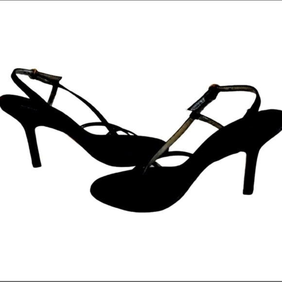 NWOT BCBGMaxAria strappy satin heels 6/36 - Picture 3 of 6